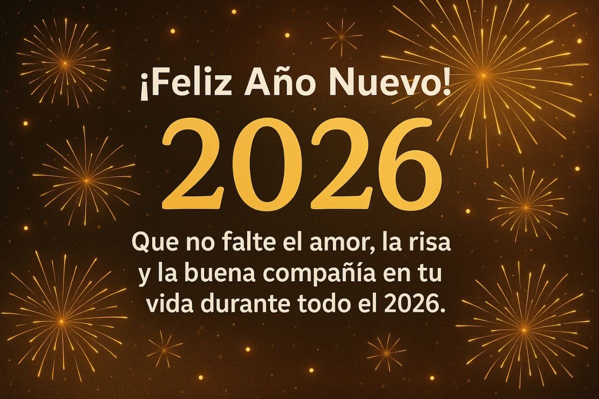 Frase de Feliz Año Nuevo para amigos y familiares